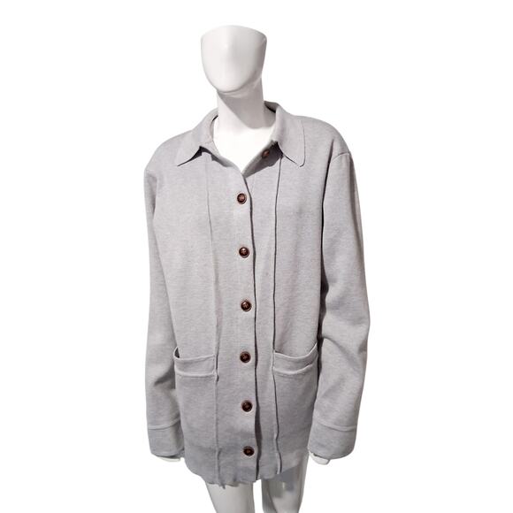 Grace Karin Chunky Women's size Large Casual Button Up Cozycore Career Cardigan - Picture 2 of 10